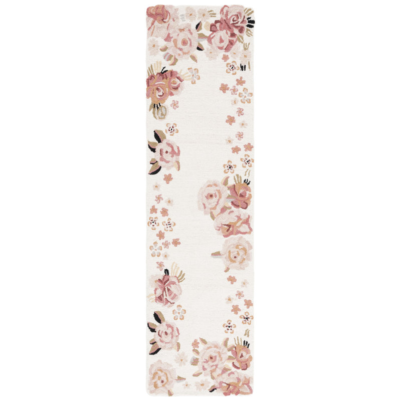 Tapis en laine Adabelle, Tapis de couloir 2 pi 3 po x 8 pi