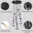 7-Light Dimmable Teardrop Chandelier (Bulbs Include)-1557909307