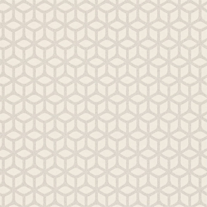 Trellis Wallpaper, Pearl