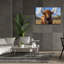 «Bull In The Country» par Momart, art mural sur toile, 18 po x 12 po-1637986740