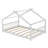 Aby House Platform Bed with Headboard and Footboard,Roof Design-593062542-537757911