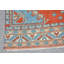 Tapis bleus neutres, tapis modernes, tapis en laine, grand tapis 4,7 x 10,9 pi, tapis turc, tapis rétro