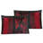 8-Piece Jacquard Floral Patchwork Comforter Set with Bed Skirt, Burgundy, King-1844913879-1844914825
