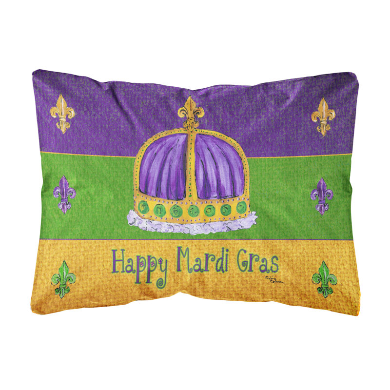 Coussin décoratif intérieur/extérieur mardi gras