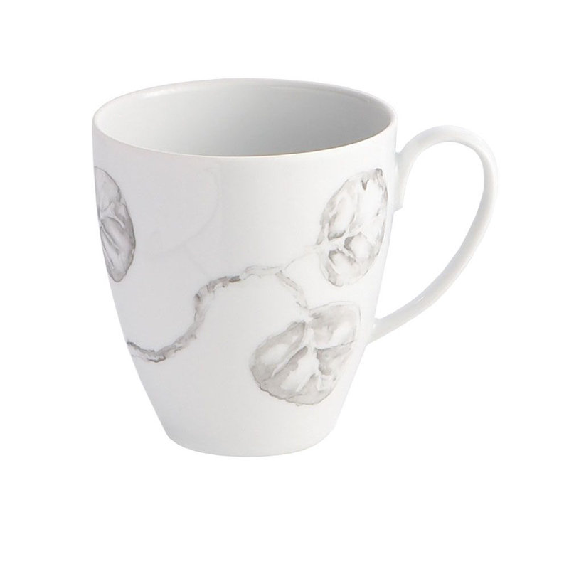 Botanical Leaf Handmade Porcelain Coffee Mug