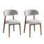 Chaise d'appoint rembourrée en bois massif-754390080