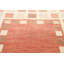 Tapis unique en laine noué à la main Gabbeh nouvel âge rouille / crème / brun de 6 pi 4 po x 9 pi 8 po