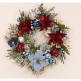 Blue & White Wreath