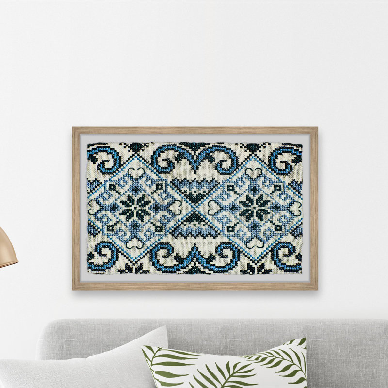 Flower Within Pattern - Single Picture Frame Print, 41cm H x 61cm W x 3.81cm D
