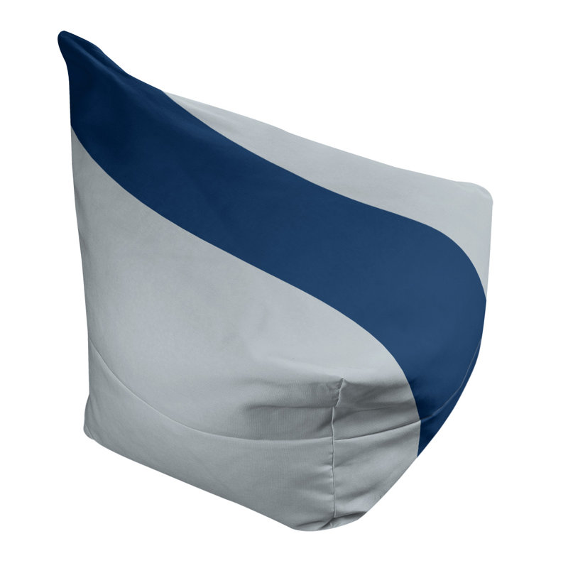 Fauteuil à billes Washington, Argent / bleu marine / argent, 31 po x 38 po x 42 po