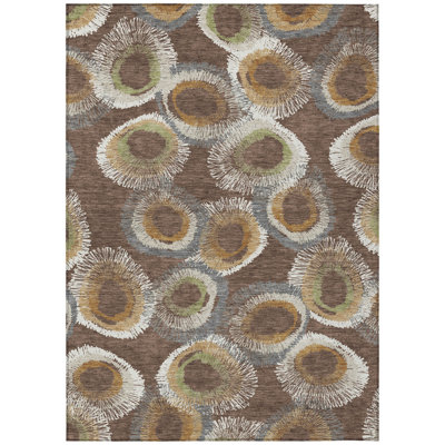 Machine Washable Indoor/Outdoor Corbin ACN2278 Geometric Rug
