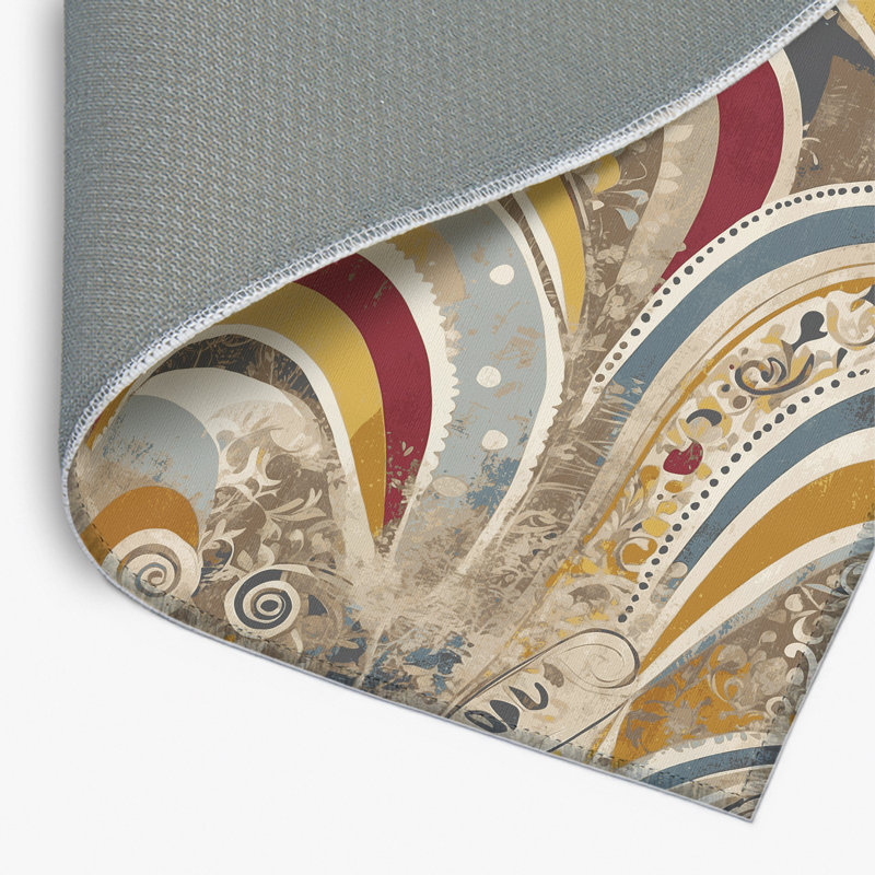 Tapis intérieur et extérieur Perky Jiggle, Rectangle 1 pi 6 po x 2 pi 6 po