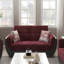Primenest Nimbusflow Collection Upholstered Convertible Loveseat With Storage, PU Polyester-390082910