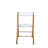 Transparent Acrylic Folding Chair with Stainless Steel Frame and Footrest – Stackable Open-Back Side Chair-98417985