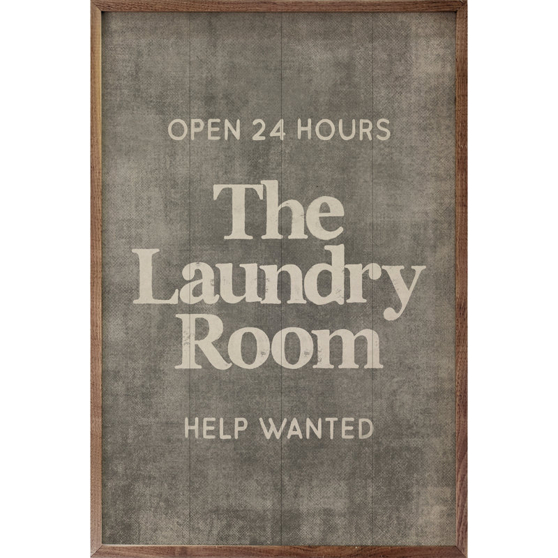 «The Laundry Room», art mural, Gris, H 16 po x l 10 po