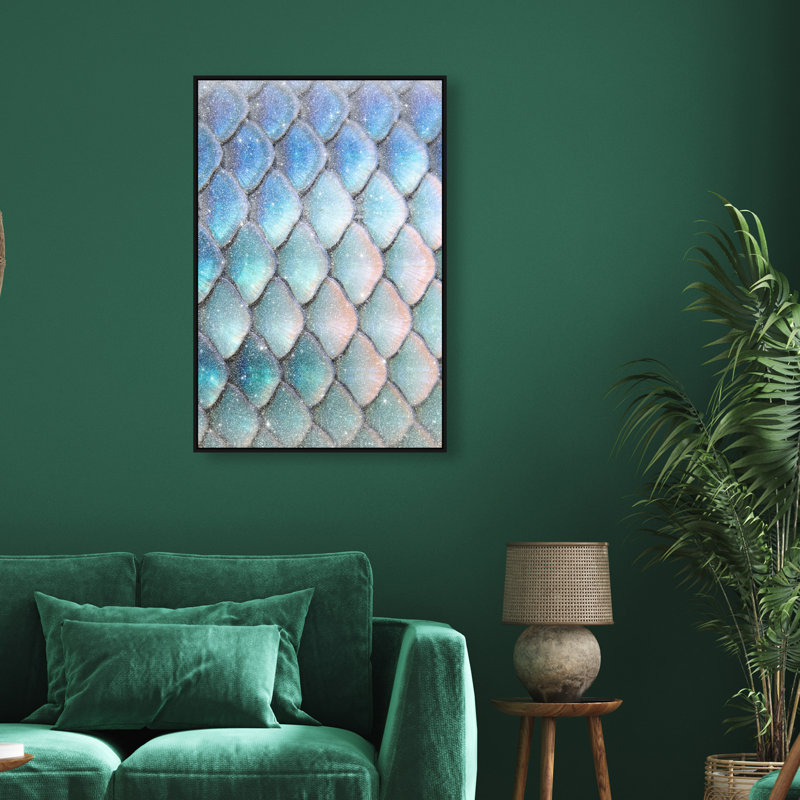 Mermaid Zoom Canvas Fantasy & Sci Fi Print by Oliver Gal, Black Frame, 10 x 15, 25"H x 17"W, Black Floater Frame