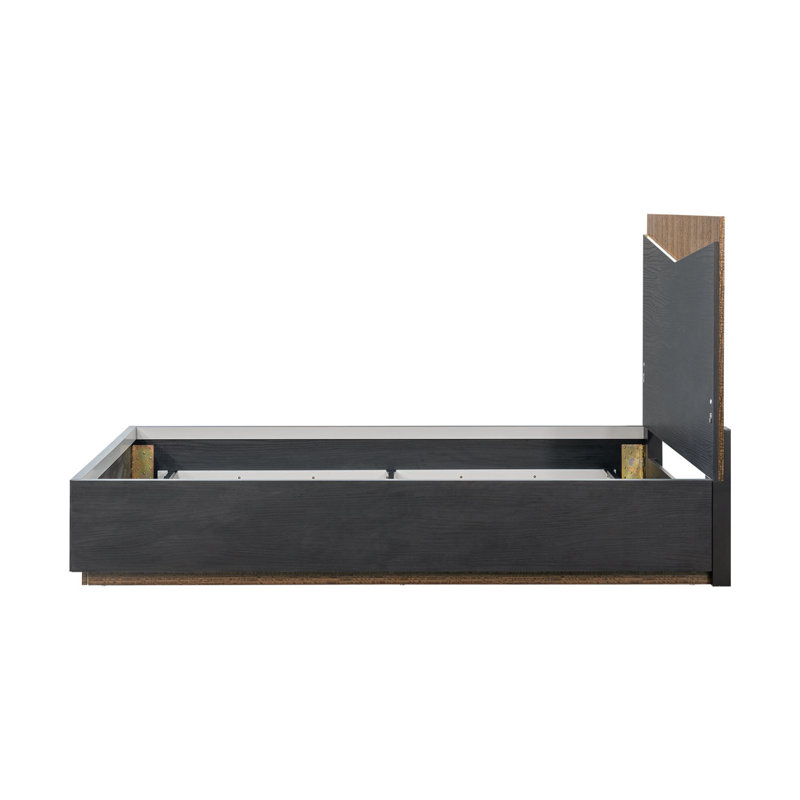 Kayner Bed With LED Lights - Charcoal, Queen