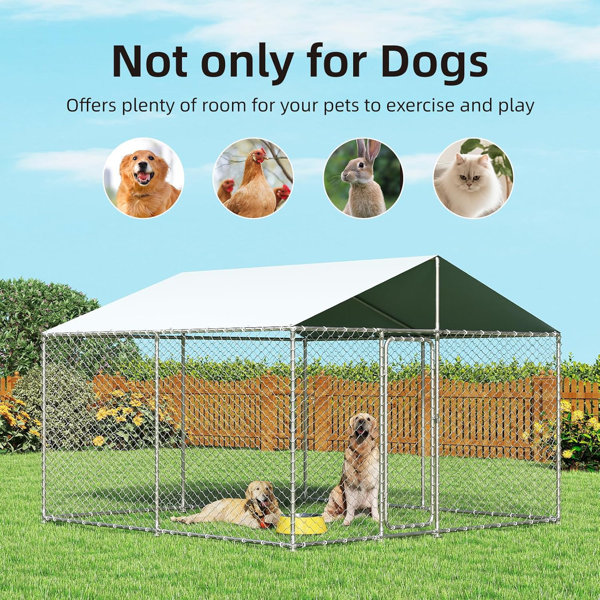Large Dog Kennel Outdoor MEETWARM Large Outdoor Dog Kennel Heavy