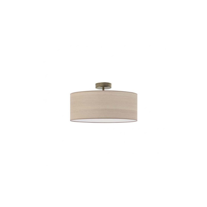 Bishon Fabric Semi Flush Mount, Oat
