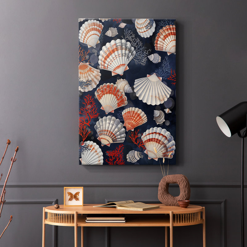 NAUTICAL Series CCCCX - Toile tendue avec châssis de qualité supérieure - Prêt à être accroché, H 27 po x l 18 po