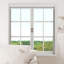 Zebra Blinds Window Dual Layer Roller Shades, Corded Horizontal Blind, Bedroom, Privacy, 72" Length-1766997520-1766997504