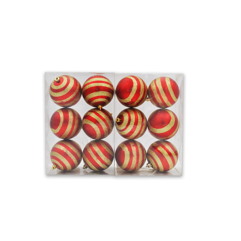 Ensemble d'ornement boule 12 pièces, Doré
