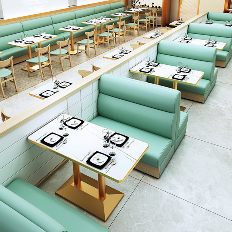 Banc rembourré en similicuir Modern Light Luxury