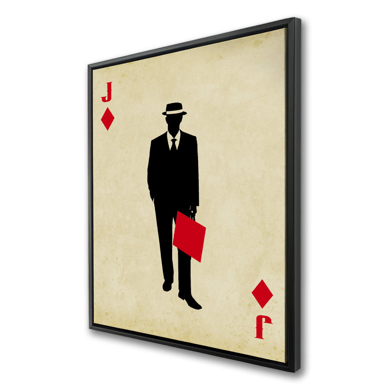 Jack of Diamonds - Toile encadrée pour homme, décor de grotte