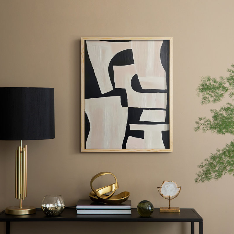 ABSTRACT Series, impression encadrée en bois massif, H 30 po x l 24 po