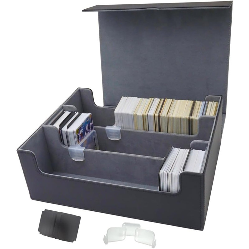 Card Deck Box For Trading Cards 1800+, Trading Card Storage Box ...