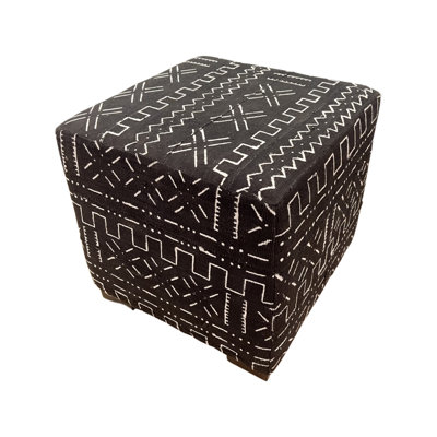 Square Mud Cloth Ottoman