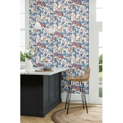 Bamboo and Birds 10.05m x 52cm Matte Wallpaper Roll