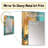 Golden Sunshine Wild Turquoise River Abstract II - Abstract Painting Decorative Mirror, Gold Wall Mirror, Printed Metal Art-1106636267