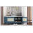 Boho Rattan Entryway Bench with Storage, Cushioned Shoe Bench with Double Doors, Wooden Organizer for Hallways-1313753687
