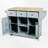 53" Wide Rolling Kitchen Island, Solid Wood Countertop with Drop-Leaf, Cabinet with Door Racks and Adjustable Shelves, 3 Drawers, Modern, Cart for Dinning Room-236231954