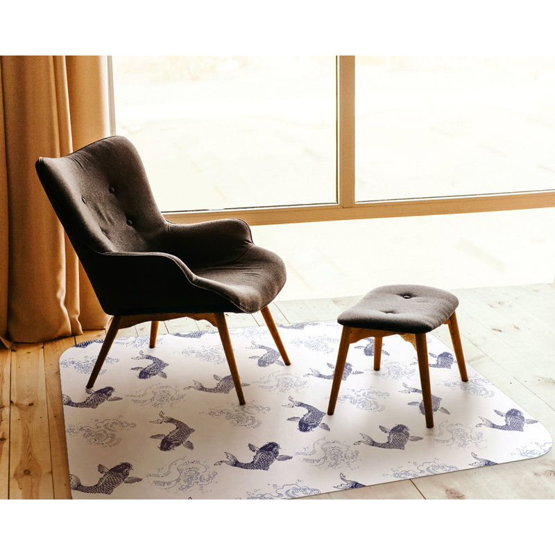 Nechemya Hard Floor Rectangular Chair Mat, 70 x 100cm