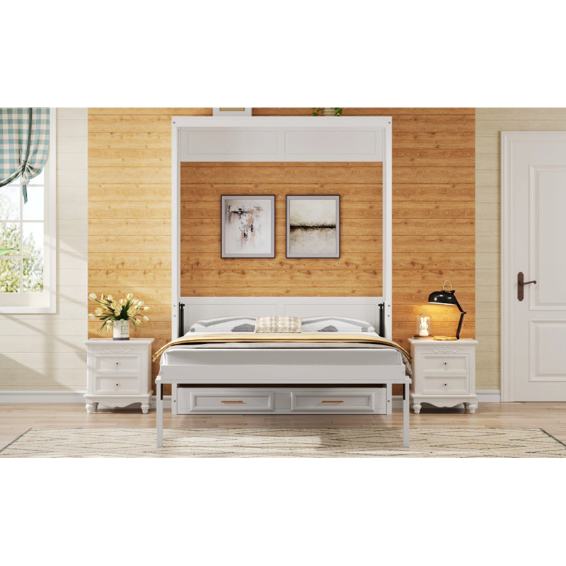 Murphy Bed With 2 Storage Drawers