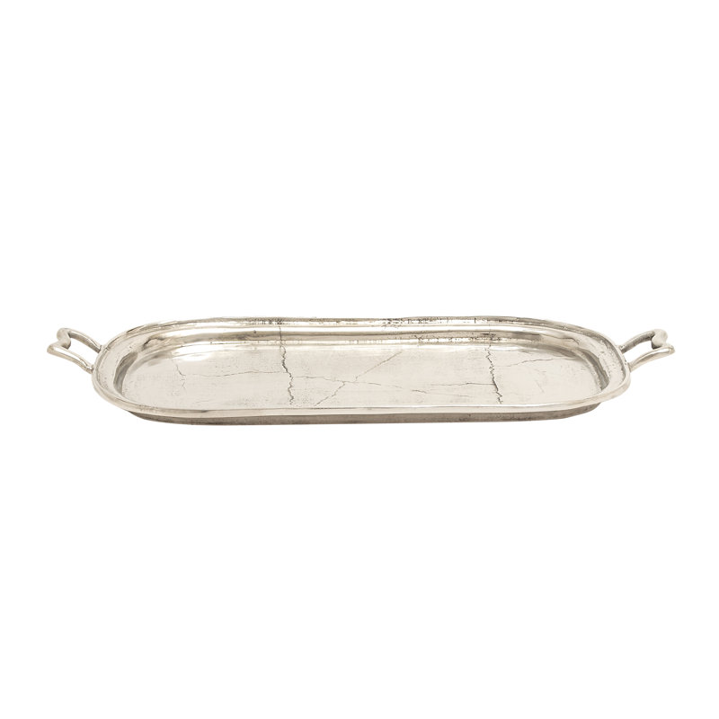 Plateau ovale en aluminium Brandsville, H 2 po x l 29 po x P 15 po