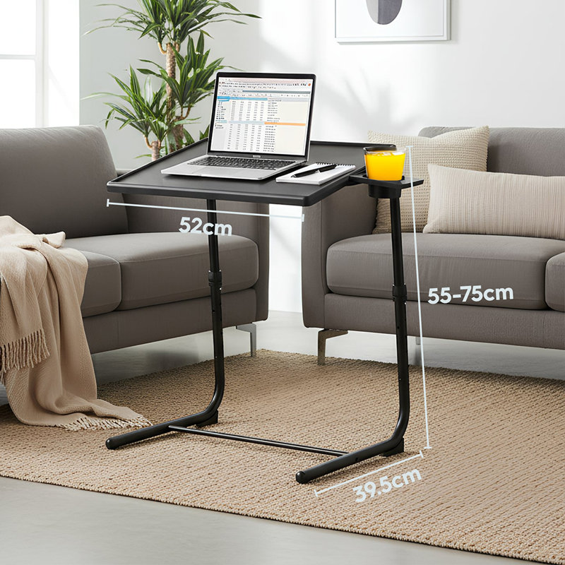 Adjustable Height and Foldable Computer Desk