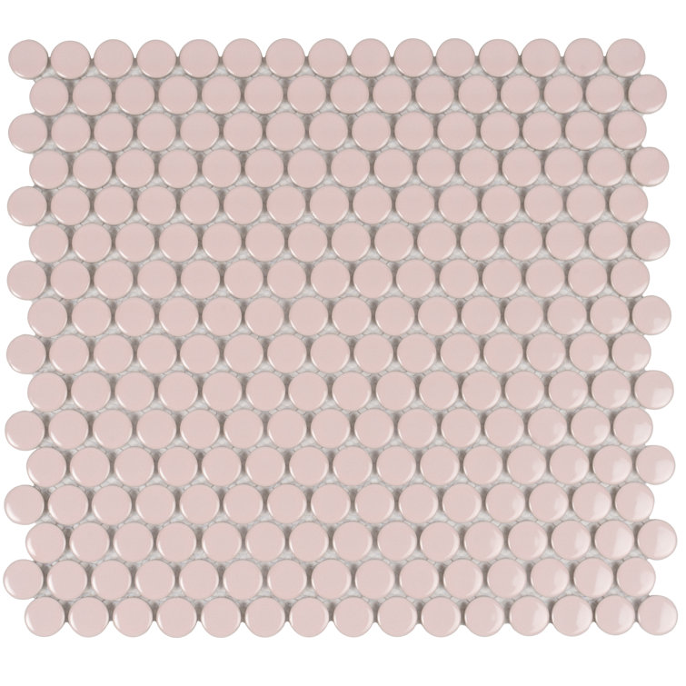 Cirkel 11.46'' W x 12.4'' L Porcelain Tile Mosaic Sheet