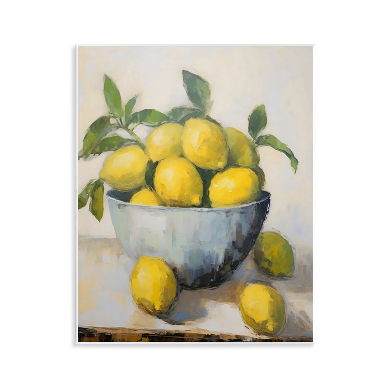 Plaque murale «Lemon Still Life» par Creative Studio
