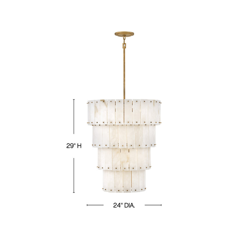 Simone 9 - Light Drum Tiered Chandelier