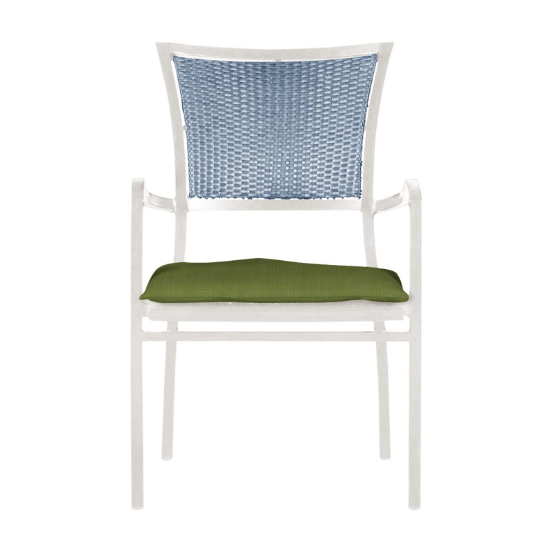 Fauteuil Aire - Craie et chambray, Pas de soudure, Craie / Chambray, Forêt de lin