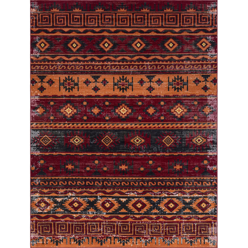 Geometric Indoor Rug, Rectangle 9' x 12'