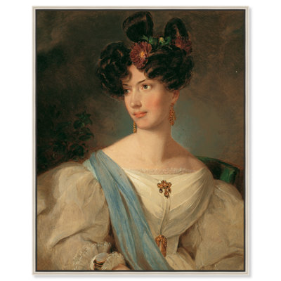 Lady Portrait Canvas Vintage Classic Portrait by Art Remedy