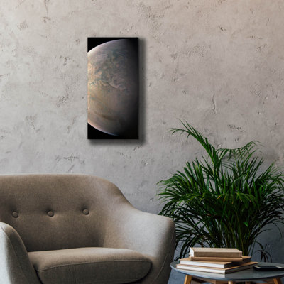 Epic Graffiti 'Juno Close Look At The Little Red Spot' by NASA Canvas Wall Art, 12" x 24"