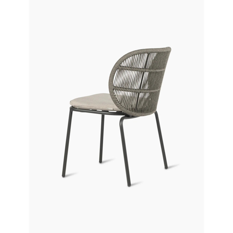 Kodo Outdoor Dining Side Chair, Fossil Gray
