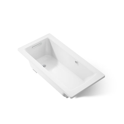 Baignoire encastrée avec surface chauffante et drain réversible Archer