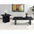 Caroline Black Rectangular Engineered Laminate Coffee Table