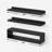 Floating Shelves For Wall 24 Inch With Cube Shelf, Wall Shelves With Metal Rail For Bathroom Decor, Bathroom Organizers And Storage, Over Toilet Shelves-1681898663